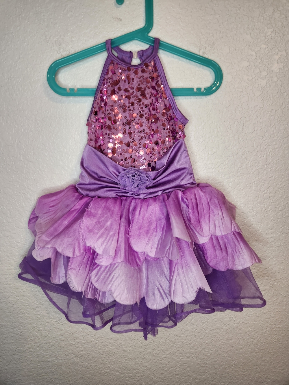 A wish come true the garden fair v2216y Lilac Sequin Halter Tulle Costume Dress